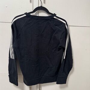adidas Black Sweater with White Stripes
